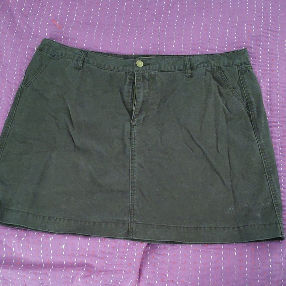 Woman Within Black Denim Skort, Sz 20W
